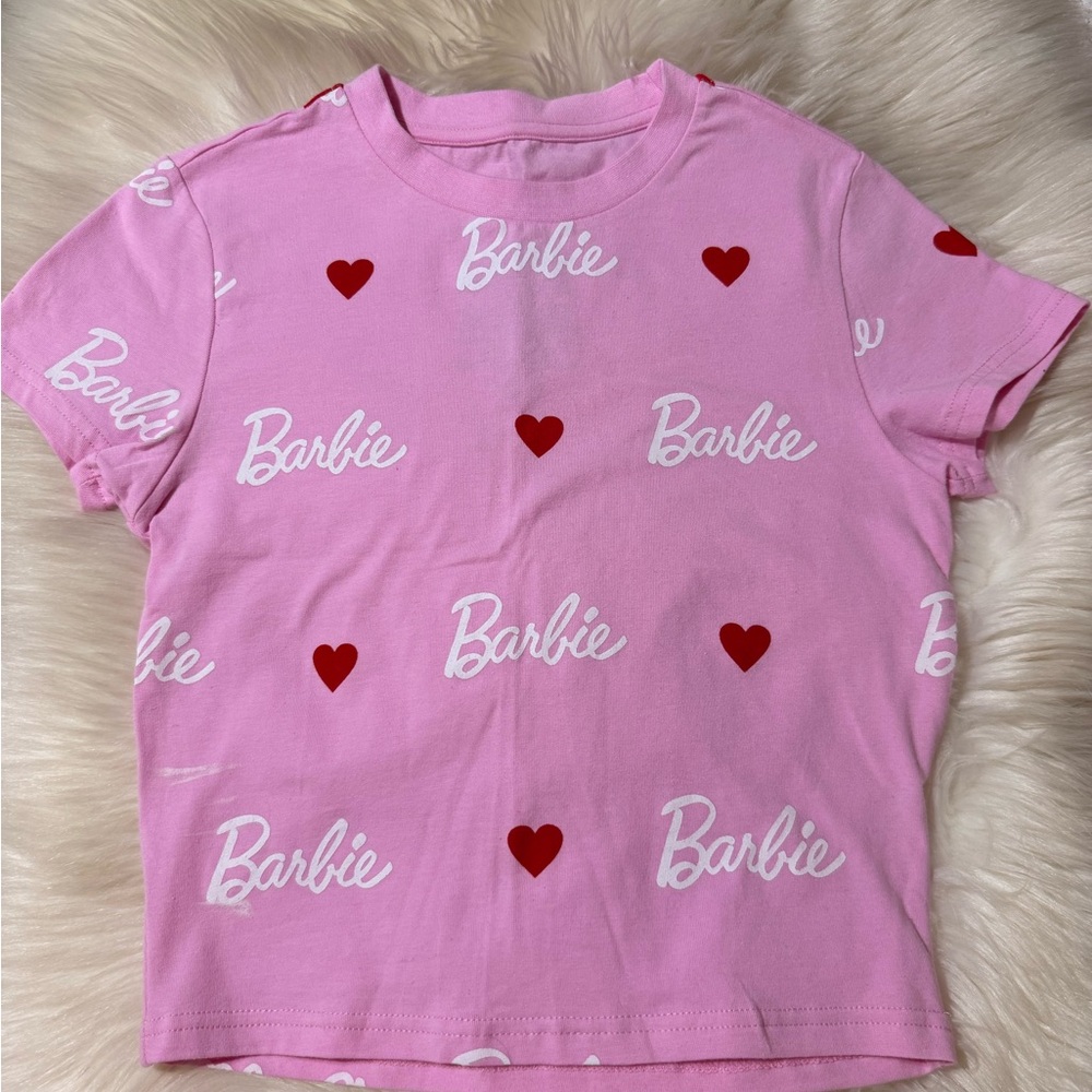 Barbie Pink and Red Heart Tee
